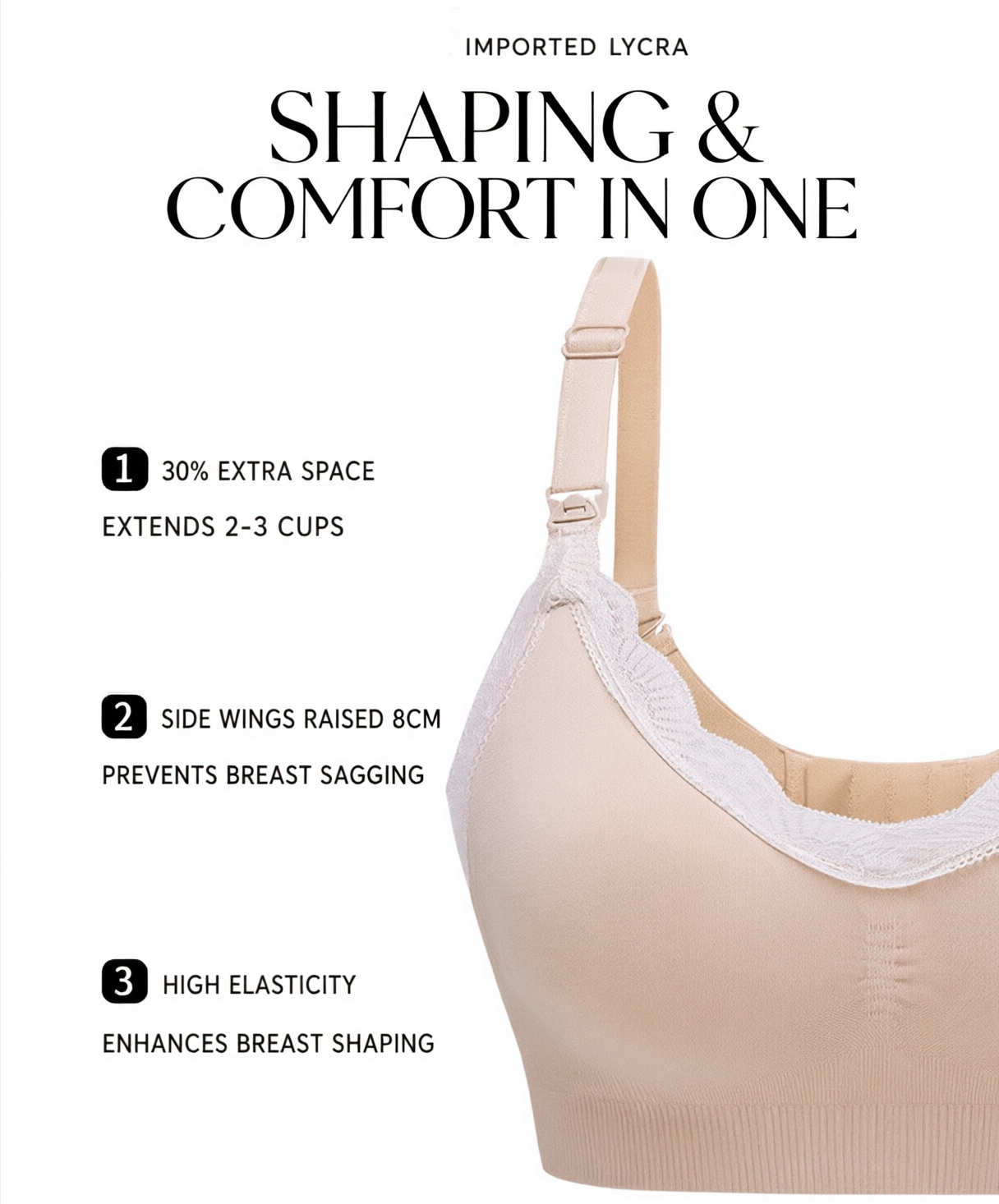 Koronkowy biustonosz do karmie – Nursing Bra Sleep recenzja i cena