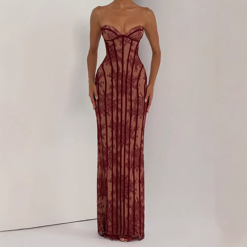 Sukienka maxi bez ramiączek, o – Strapless Bra Backless recenzja i cena