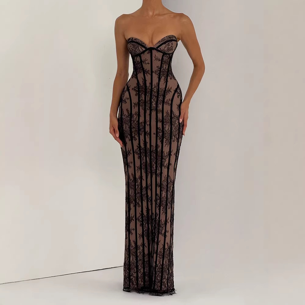 Sukienka maxi bez ramiączek, o – Strapless Bra Backless recenzja i cena